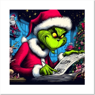 Whimsical Holidays: Grinch-Inspired Artwork and Festive Delights Posters and Art